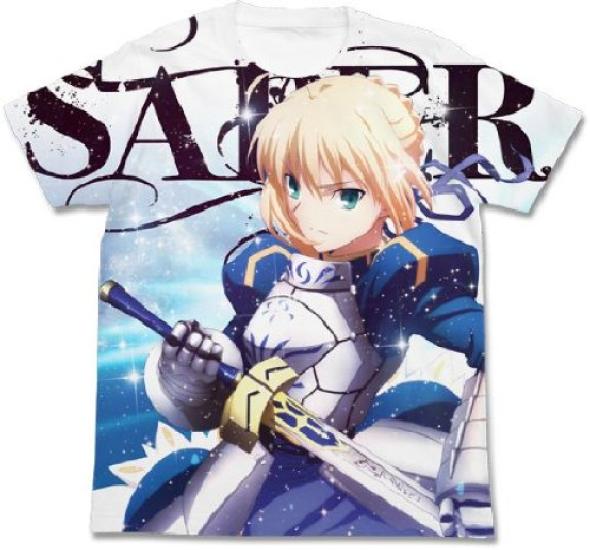 

Футболка Cospa Knight King Saber Full Graphic WHITE Fate/Zero размера XL