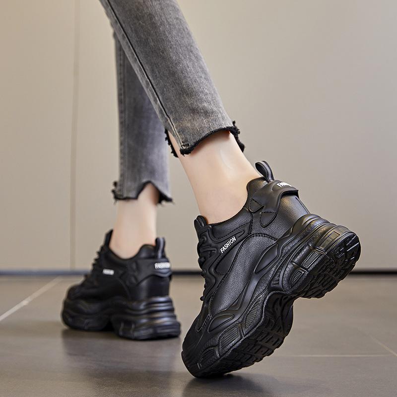 Inner Height Increase New Breathable Dad Shoes Platform Mesh Small Sports and Leisure Shoes