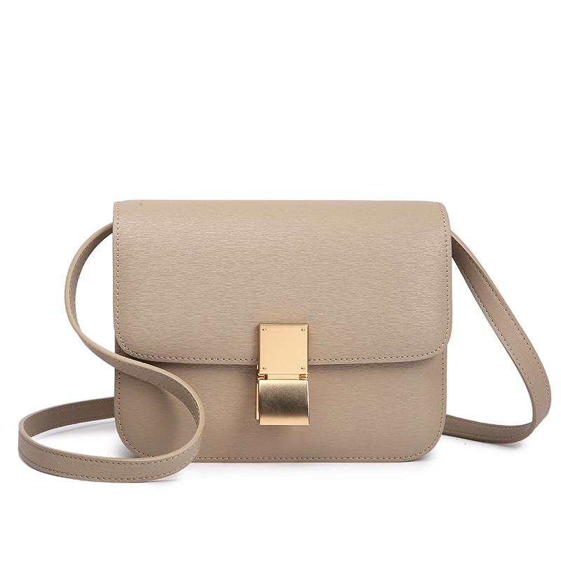 Neue Box Tofubeutel Leder Damen Tasche Zahnstocher Muster Kleine Quadratische Tasche Stewardess Tasche Einzelne Schulter Umhängetasche Vielseitig Unterarmtasche