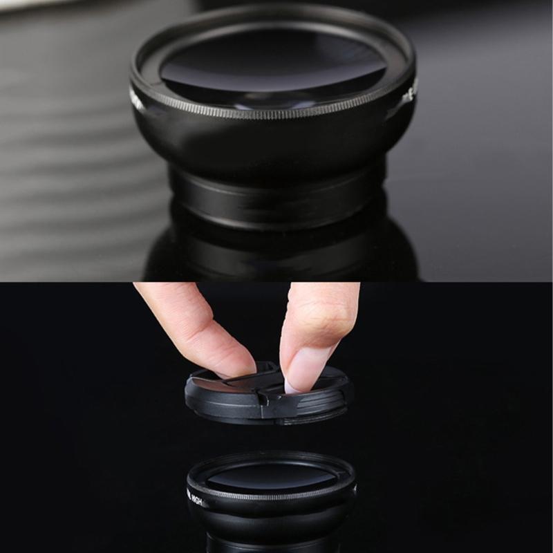 Professional 0.45X Wide Angle Lens Multicoated Glass Lens with Build In Macro for Capturing Landscapes and Close Up
