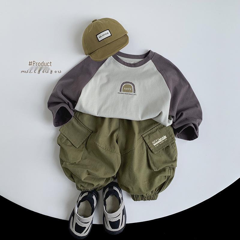 Spring 2025 Children's Cotton Cargo Pants - Trendy, Casual Style for Boys & Girls. Toddler & Baby Japanese-Korean Design.