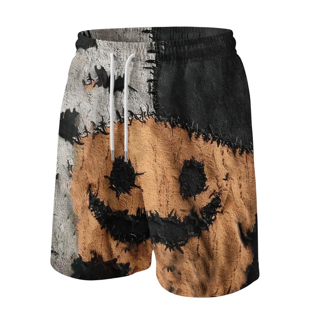 Men's Halloween Print Casual Drawstring Waist Shorts Lightweight Comfortable Relaxed Fit Summer Beachwear