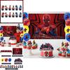 Spider Man Party Tablecloth Backdrop Balloon Cake Decor Set For Superhero Celebration