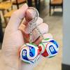 3D Simulation Football Keychain Pvc Creative Mini Key Ring Bag Pendant Car Accessories Gift 2026 Charm Fitness Series Pendant