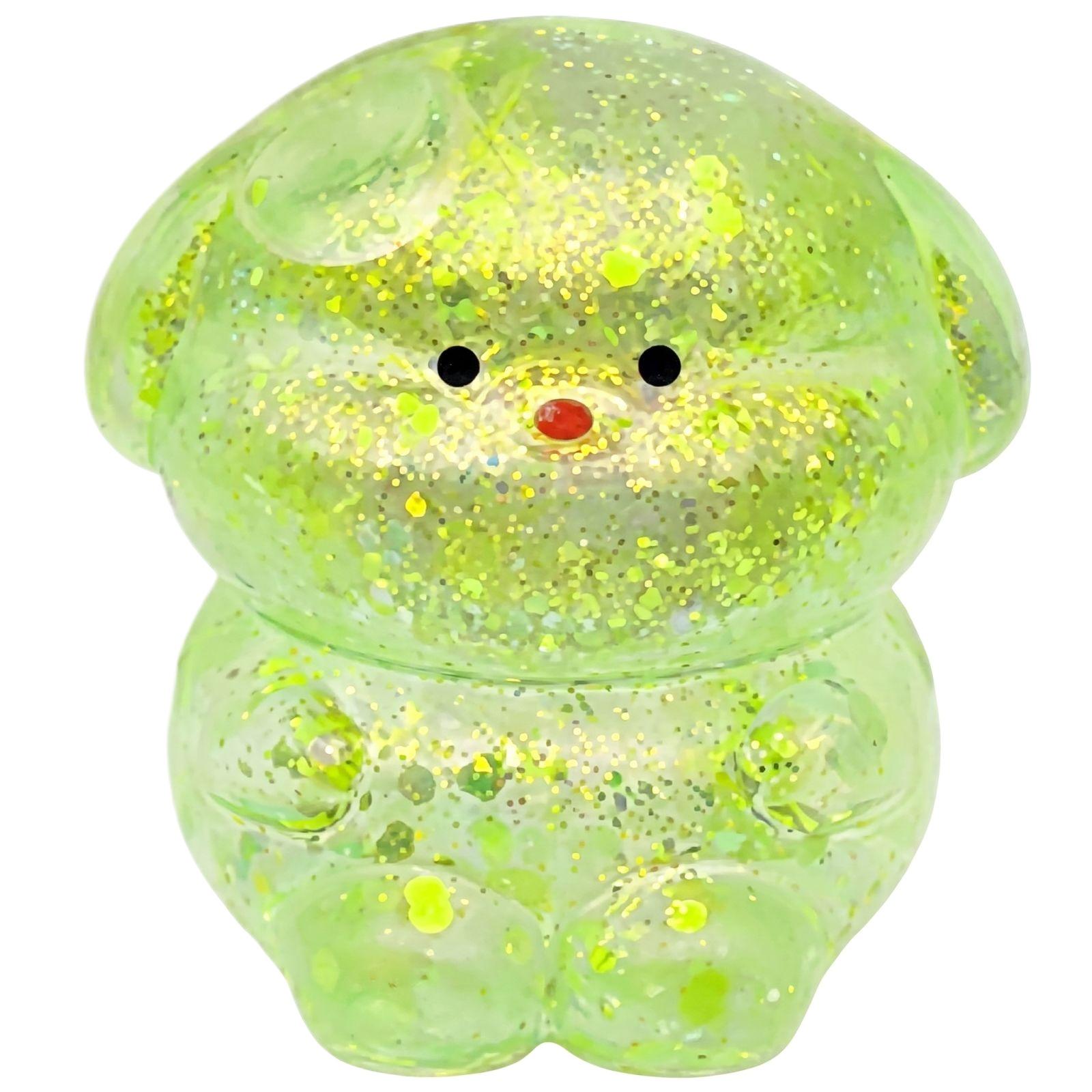 

Squishy Dog Stress Relief Toy Soft Squeeze Figurine Glitter Filled Relaxation Sensory Fidget for Office Home Desk Decor