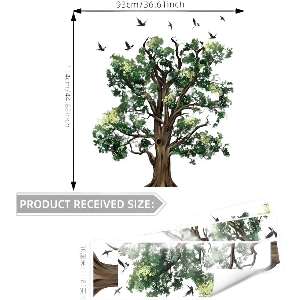 

Removable Backing Realistic Tree Decal Bird Wall Decal