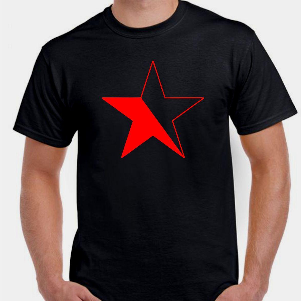Anarchy Anarcho Communism red star Revolt Revolution T shirt XL