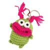 Handmade Fried Hair Sausage Frog Doll Keychain - Funny Bag Pendant