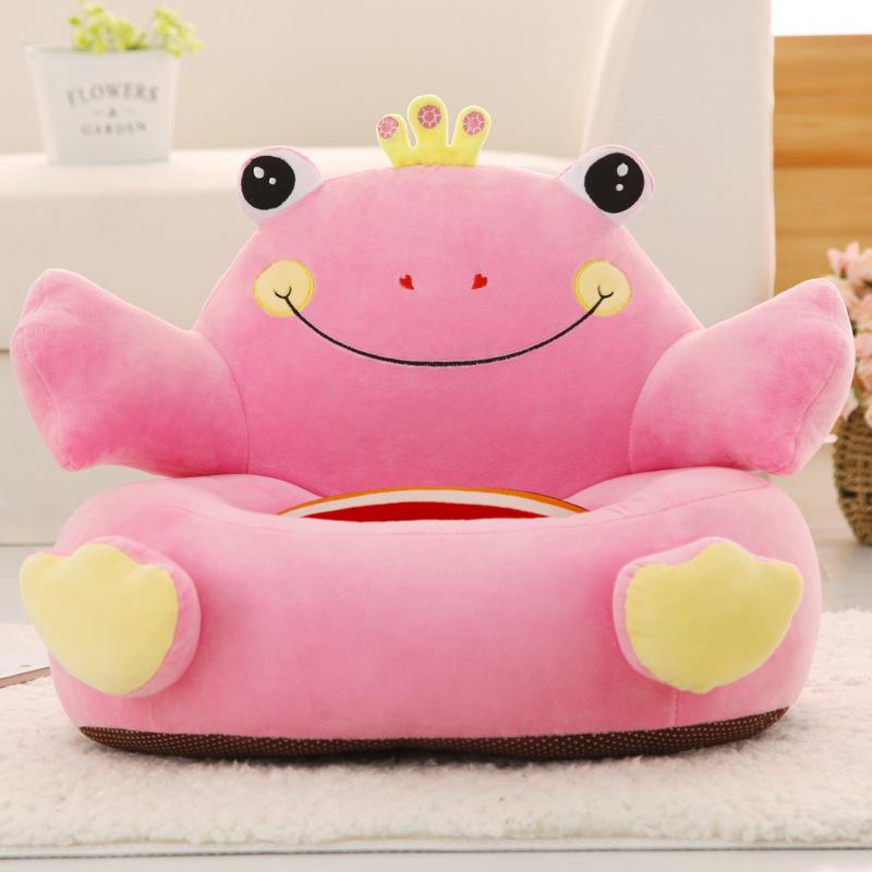 Lazy Kids' Plush Animal Sofa: Dinosaur, Giraffe, Elephant Dolls