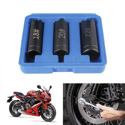 Čtyřdrápková objímka Nástroj pro opravu motocyklu Klíč Odstraňovač matice spojky motocyklu 18 mm 20 mm 22 mm Nástroj pro demontáž startovacího kotouče 3 ks