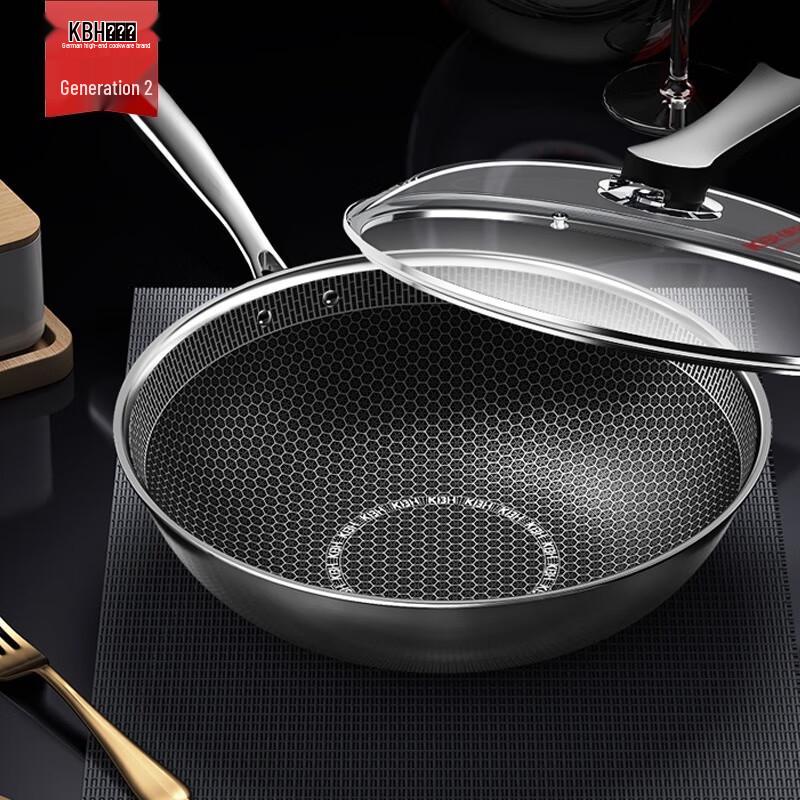 Kambach 316L Stainless Steel Non-stick Induction Wok