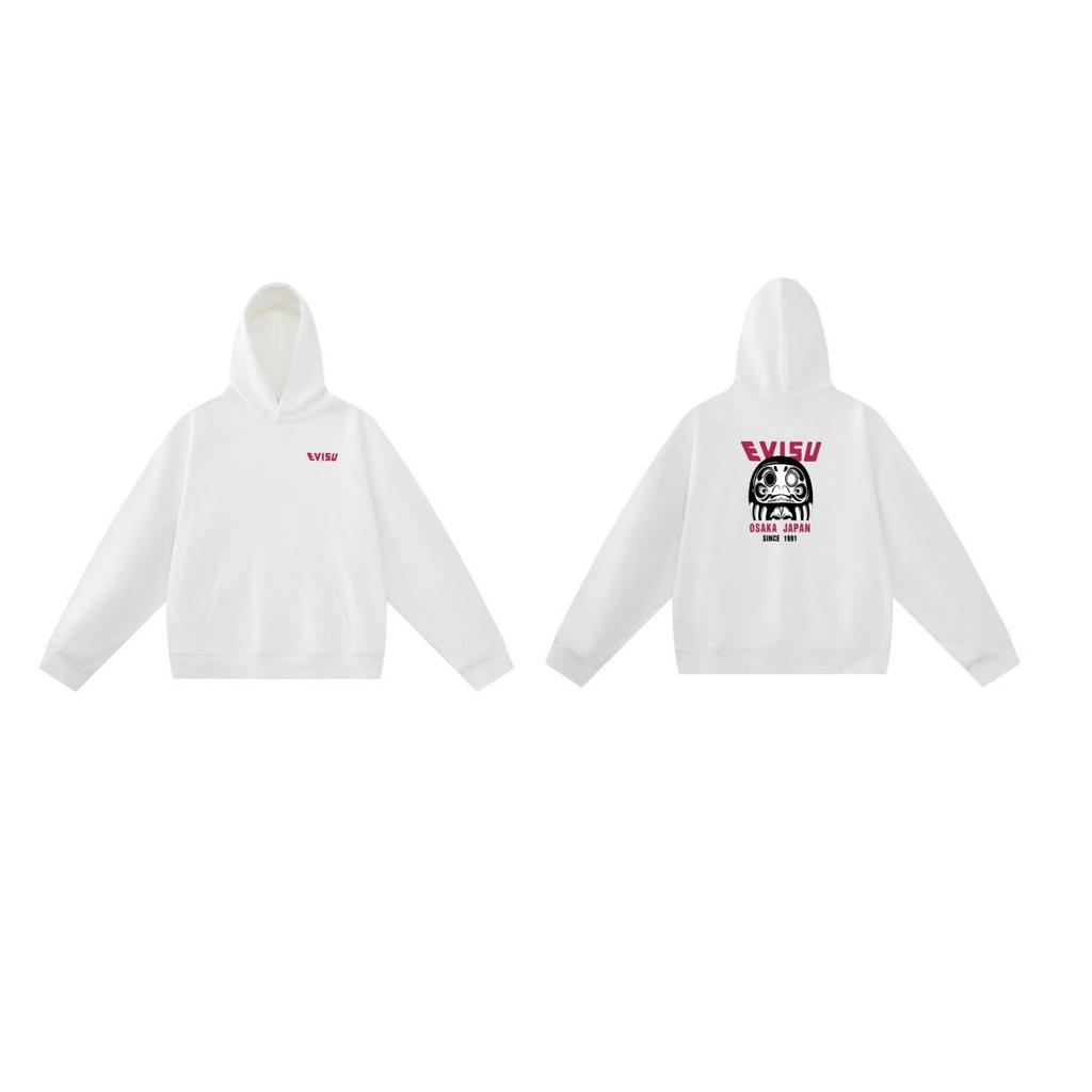 EVISU Fukujin 2025 Spring/Autumn Letter Print Hoodie