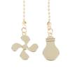 Fan Shape Ceiling Fan Pull Chain Light Shape Chandelier Pull Chain Metal Pendant Pull Chain Extension Chandelier Chain Extender