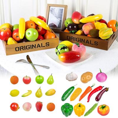 Ornement de Bureau Modèle Alimentaire de Haute Qualité Pomme Artificielle Pêche Artificielle Citron Orange Réaliste Décoration de Maison