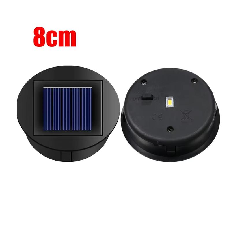 Solar Panel with LED Lantern Light Lid Solar Lights Top Replacement Part for Outdoor Hanging Lanterns DIY Table Lights Decor