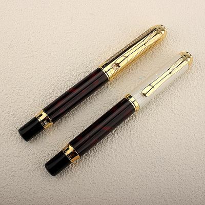High-End Business Signature Pen Men'S High-End Annual Meeting Gift Metal Heavy Feel Bold Pearl Fountain Pen Signature Pen