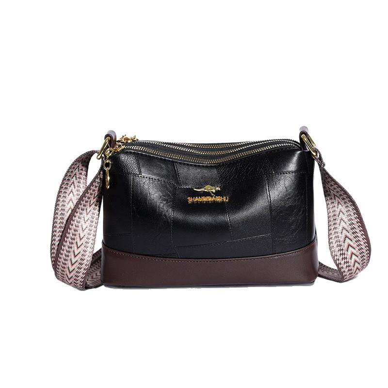 Stylish Multi-layer Stone Pattern Shoulder Crossbody Bag with Tassel – Large Capacity Lycée Women's Bag