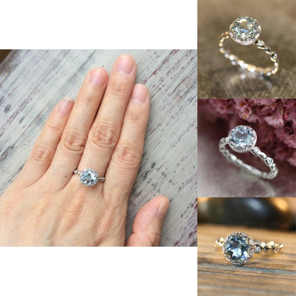 Exquisite Geometric Topaz Ring In Elegant Platinum Color For Women Ideal For Fashion Lovers