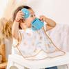 HappyFlute New One Piece With Pocket Waterproof Cartoon Printing Sleeveless Hook&Loop Design Multifunction Use Baby Bib