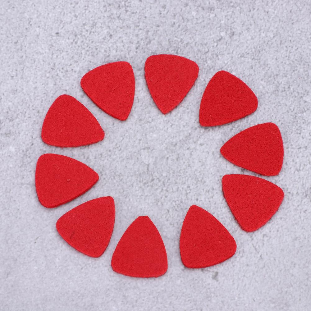 10Pcs High Quality Wool Felt Picks Plectrums for Ukulele Instrument Accessory