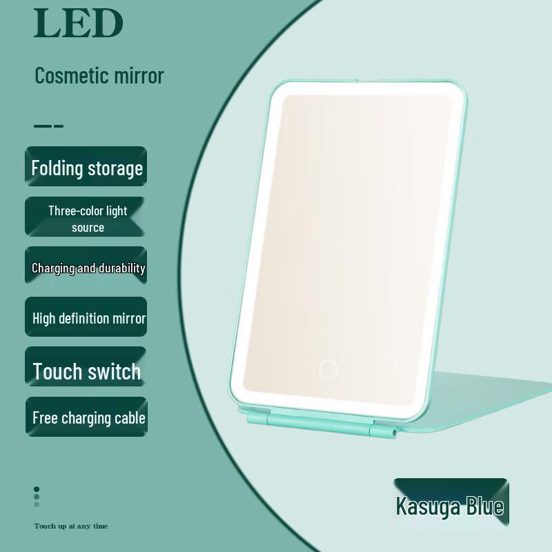 Oeny Portable LED Makeup Mirror with 3-Color Light