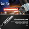 2ks motocyklových smerových svetiel 12V LED koncové blikajúce svetlá Vodotesné zadné svetlá Super jasné ohýbateľné príslušenstvo pre motocykle