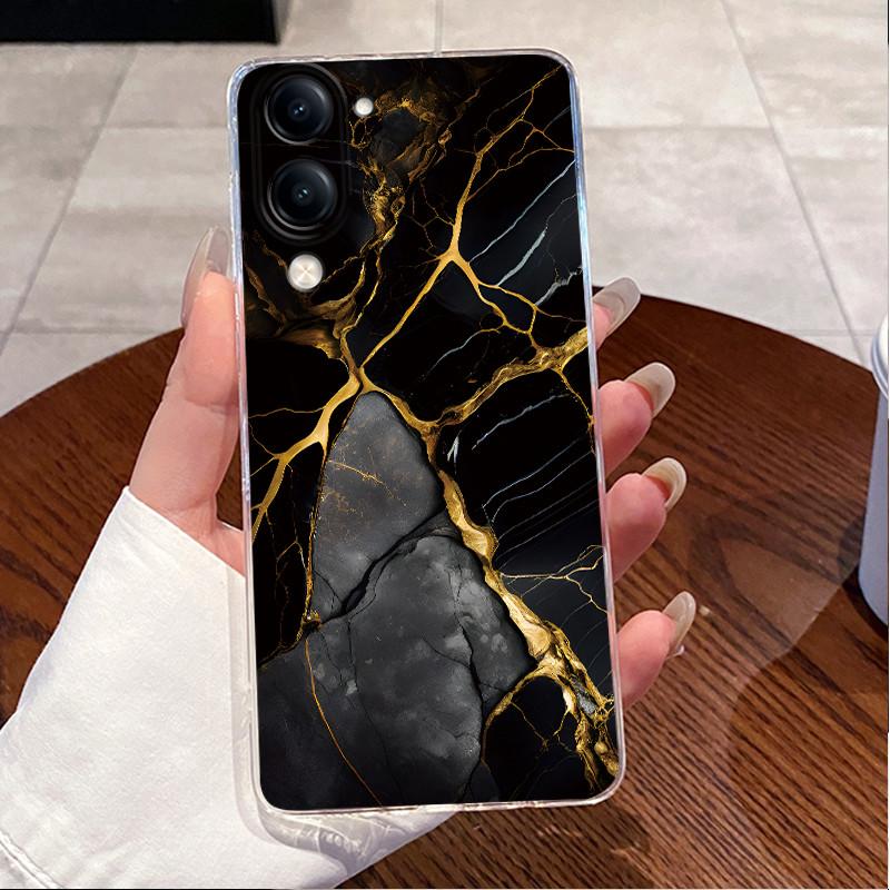 For Vivo Y04s Case Clear Luxury Cute Love Heart Rabbit Funny Pattern TPU Soft Silicone Phone Case For VivoY04s Y 04s Back Cover