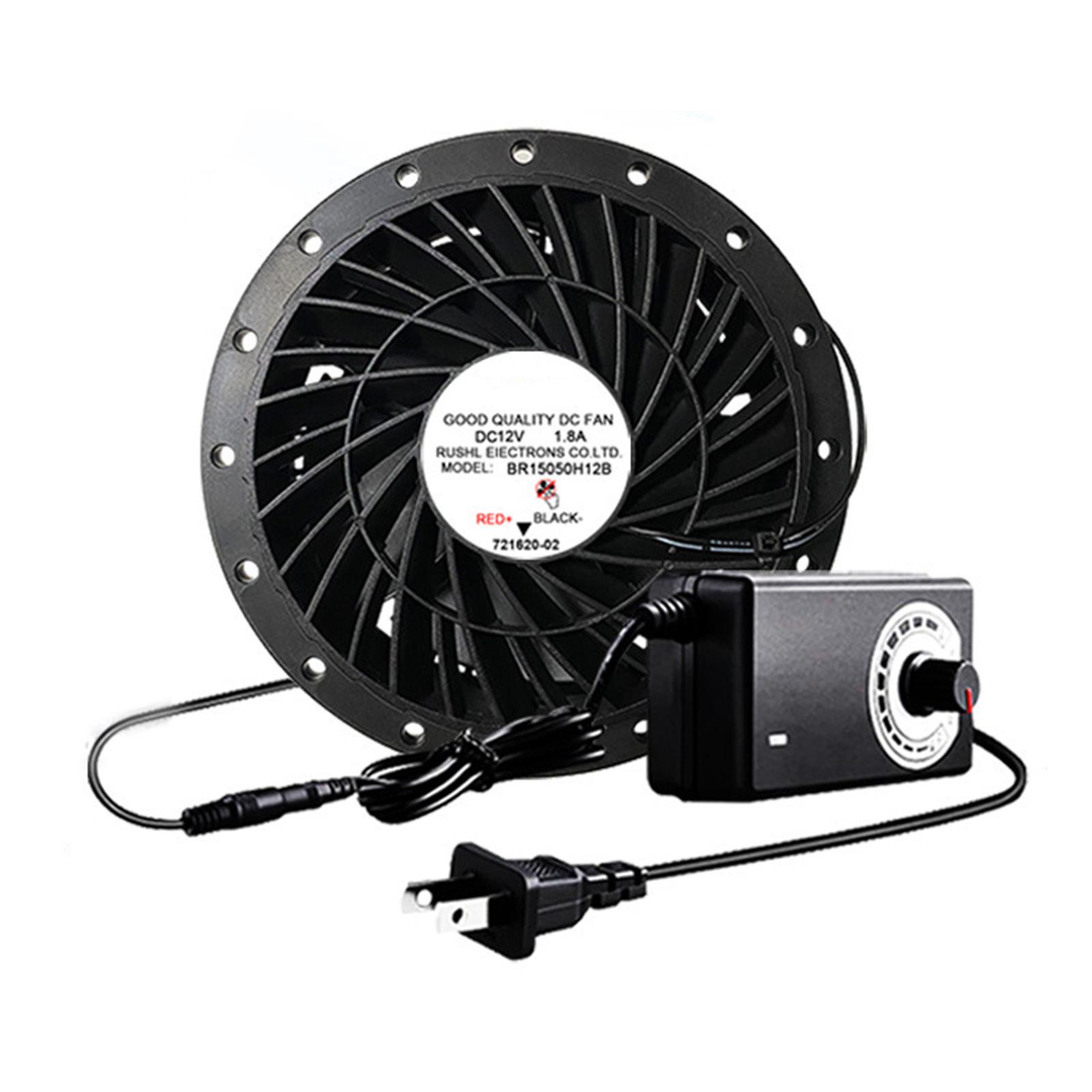 

Exhaust Fan 6500RPM 12V 1.8A Air Exhaust Extractor Fan Ventilator for Humidity Elimination Kitchen Bathroom Projects чорний