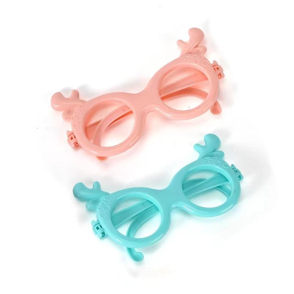 2 Stück/Set Puppen-Sonnenbrille Retro Cool Puppenbrille Mini Plastikbrille für Puppe Puppenhaus