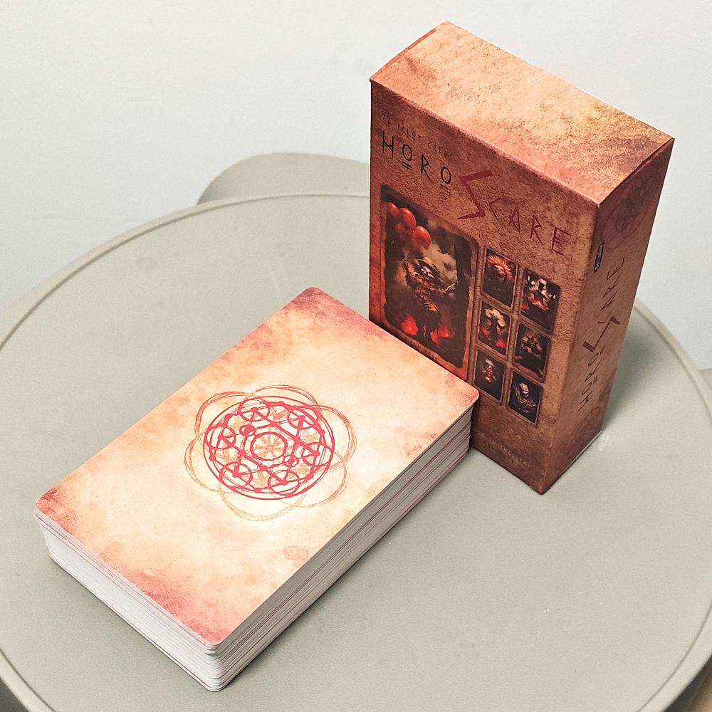 HOROSCARE Tarot 12*7cm: A Cinematic Horror & Nightmare Themed 78-Card Tarot Deck Double-embossed Cardstock