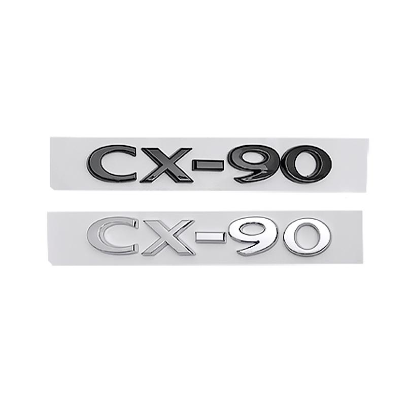 ABS Car Body Fender Side 3D Letter Emblem for Mazda CHR CX4 CX5 CX7 CX30 CX50 CX60 CX90 Rear Trunk Badge Replaced Sticker tbfxu53