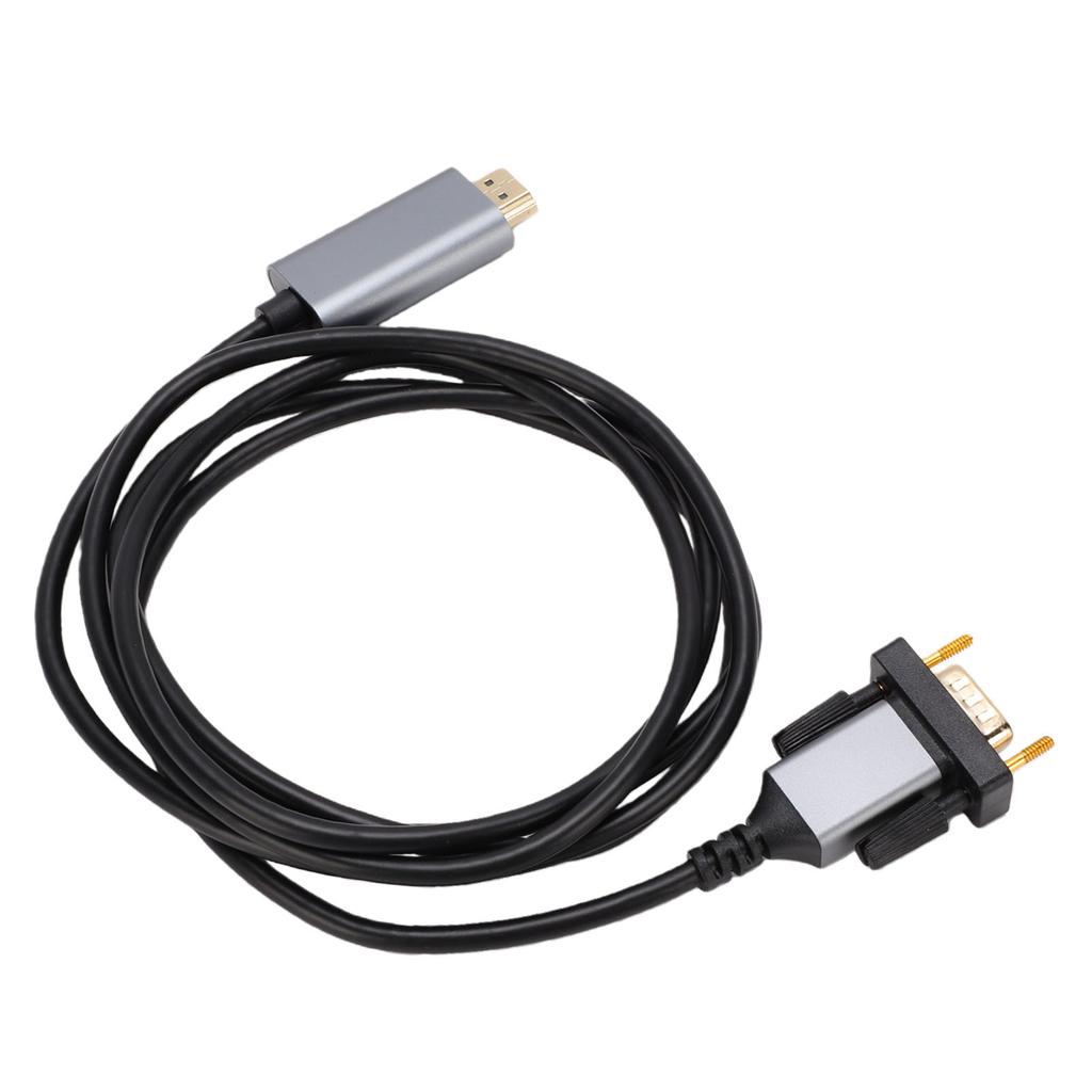 HD Multimedia Interface To VGA Cable 6.56FT Male To Male Unidirectional Cord for Computer Desktop Laptop PC Monitor