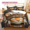 Animal In Indian Attire  Pattern Bedding Quilt Set  Home Decoration  Gift (1 * Duvet Cover + 2 * Pillowcase, Without Core)