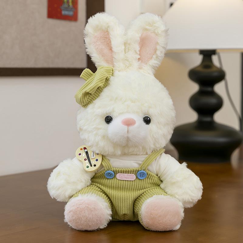 

Painter Series Teddy Bear & Rabbit Plush Toy - Cute Doll Gift for Girls Birthdays 30cm (0.26kg)