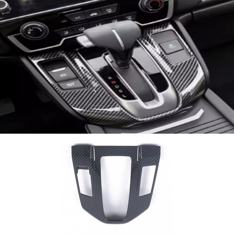 For Honda CRV CR-V C-RV 2017- ABS Carbonfiber Armrest  Window Swtich Cover Gear Shift Panle Air Outlet Steering Wheel Cover