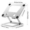 Foldable Alloy Steel Laptop & Tablet Stand for Video Conferencing