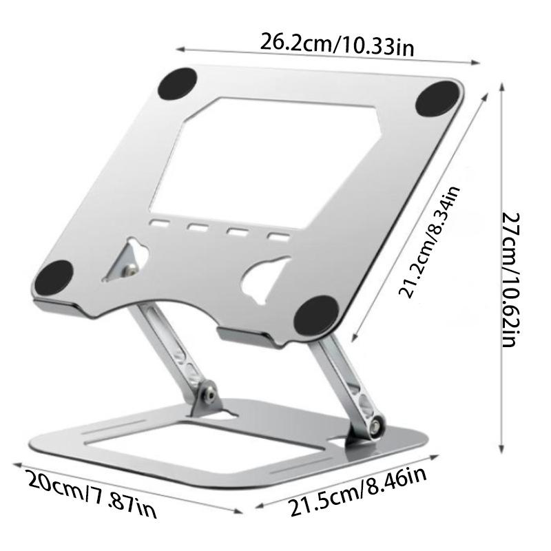 Foldable Alloy Steel Laptop & Tablet Stand for Video Conferencing