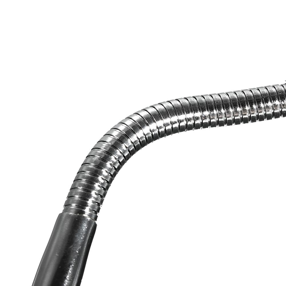 Soldering Iron Stand, LED Magnifying Glass with Light on Stand Clamp Arm for Jewelry Repairs Crafts Black