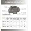 Brushless DC QB60 Centrifugal Vortex Clean Water Pump High Head Battery Pump Solar Self Suction Pump 26 * 13 * 15cm