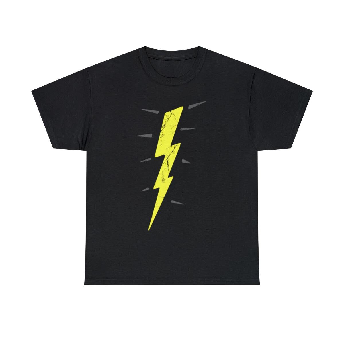 Retro Lightening Bolt Short Sleeve Graphic T-Shirt, Sizes S-5XL S