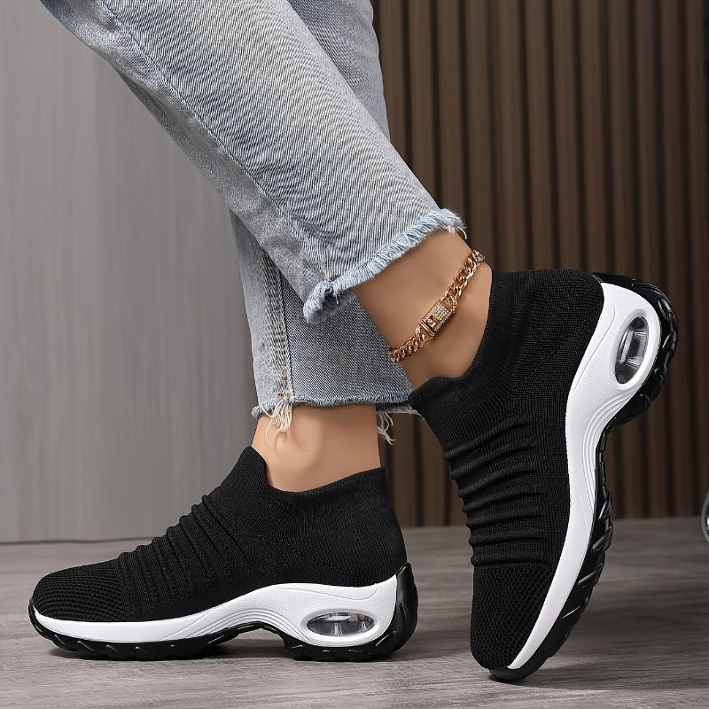 Dámské boty nadměrné velikosti Vzduchové polštáře Fly Woven Ležérní boty Pantofle Módní tenisky