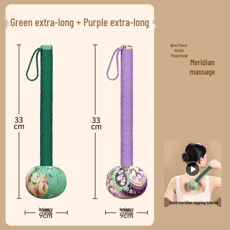 Mugwort Meridian Massage Hammer for Back & Shoulder Tapping