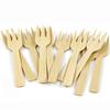 50/100Pcs Mini-Bamboo Forks, 3.54" Disposable Biodegradable Compostable Table Utensils, Bamboo Cutlery for Parties, Camping