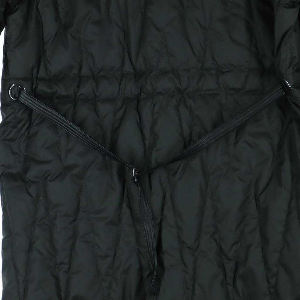 Unused FES Long Sleeve Down Coat 38 Black Women Used