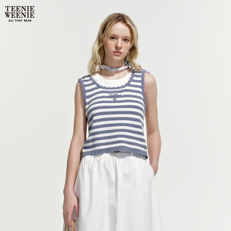Teenie Weenie Women s Striped Sleeveless Knit Top S