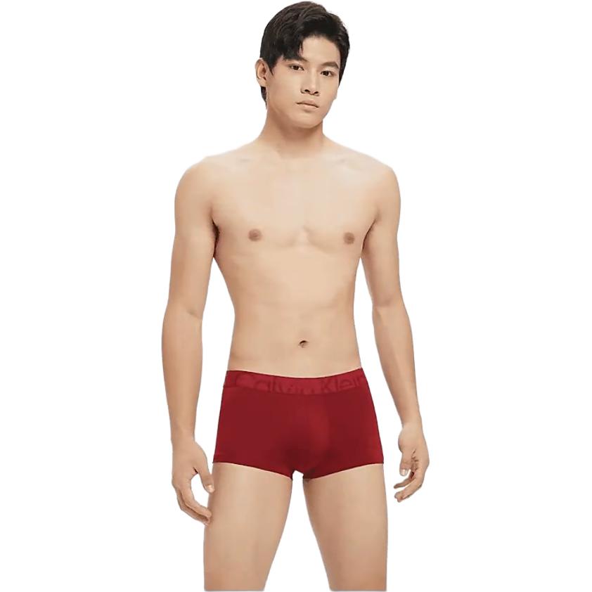 Calvin Klein Comfortable Low Rise Solid Boxer Briefs Men Underwear Red NB3312-XKG