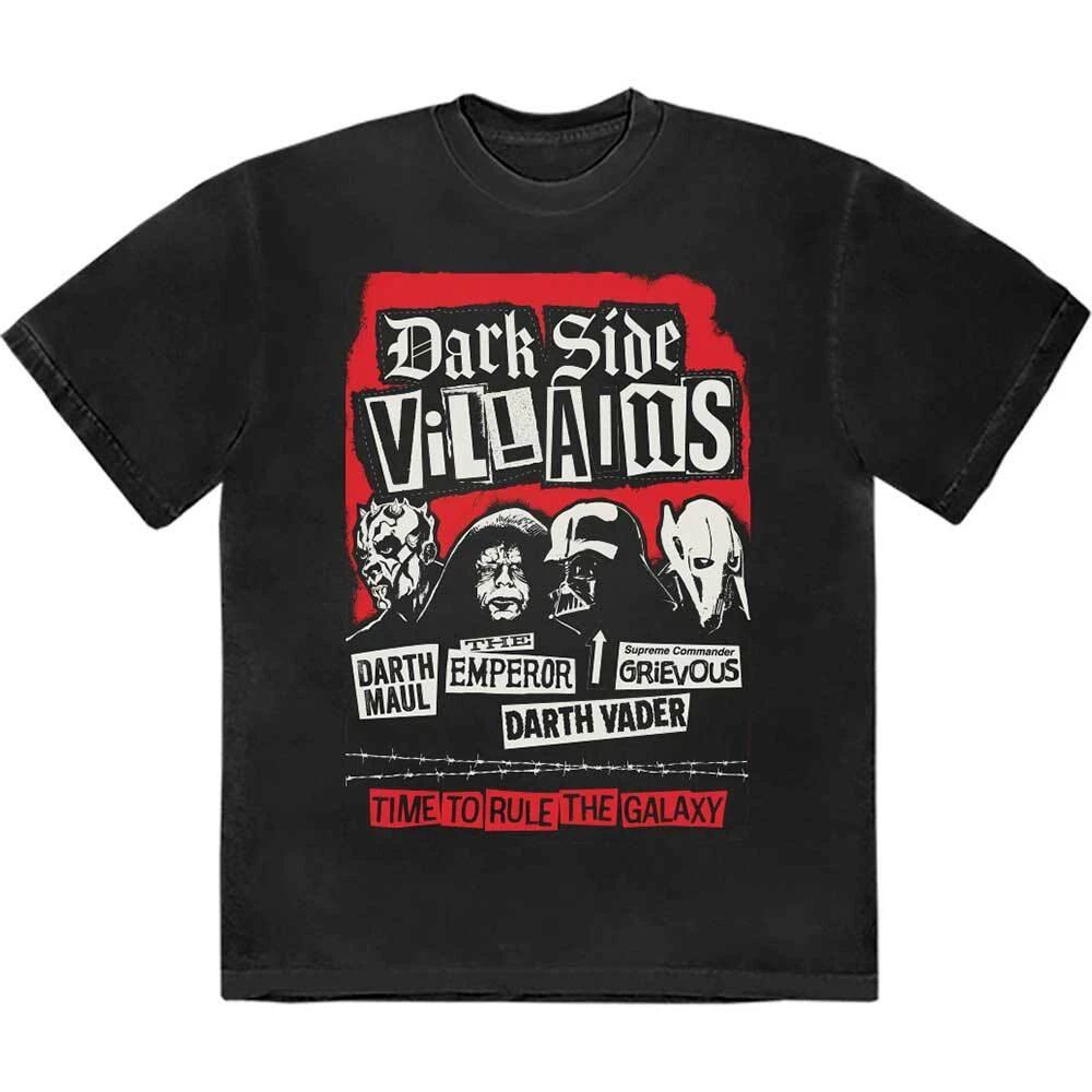 Star Wars Dark Side Villains T-Shirt Black New M