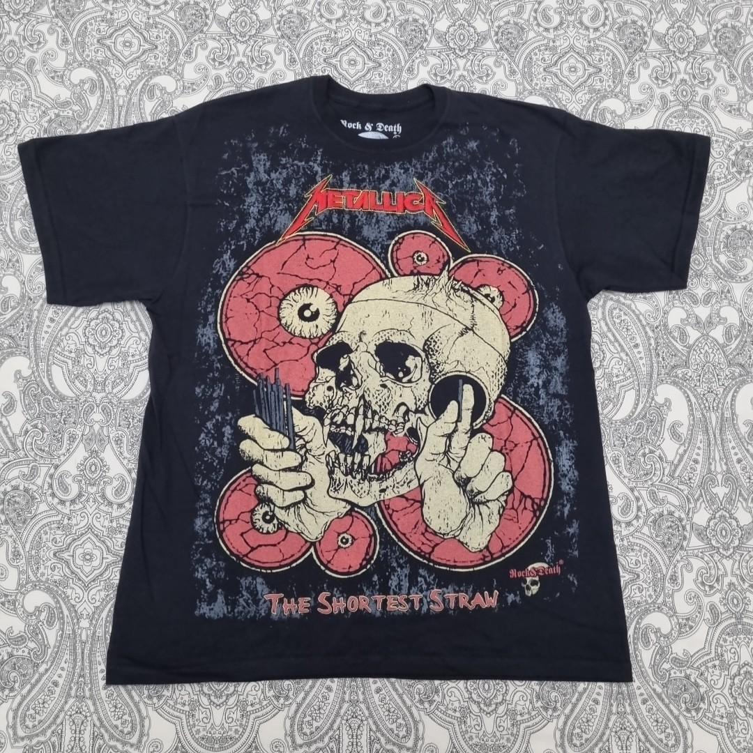 Metallica Vintage Band T-Shirt Mens Womens Tees Top The Shortest Straw Embroidered Print New M