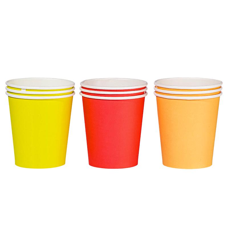 Thickened Disposable Colored Paper Cups for Kids' DIY Art & Crafts