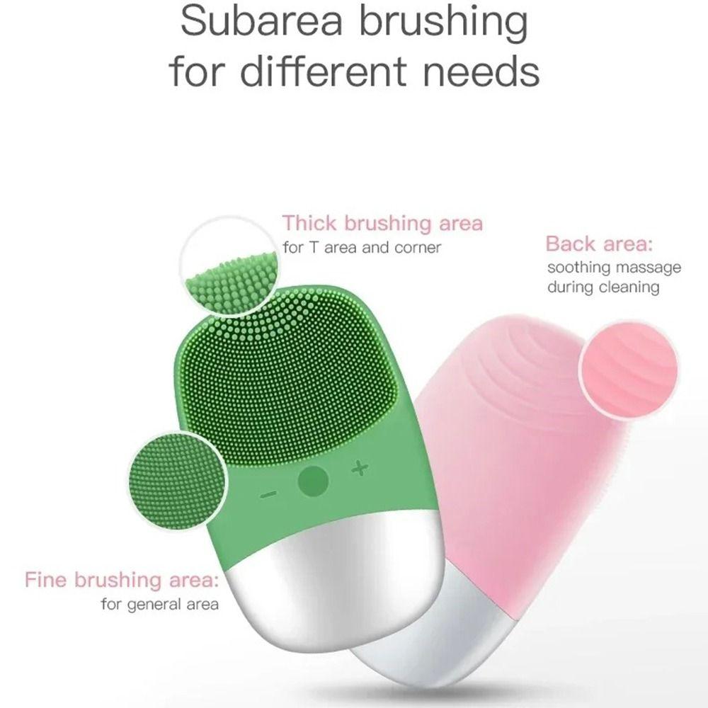 Sonic Vibration Electric Face Clean Device USB Rechargeable Vibrating Facial Massager  Women